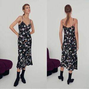 Silk laundry 90s slip size small in limited edition Franca surreal print